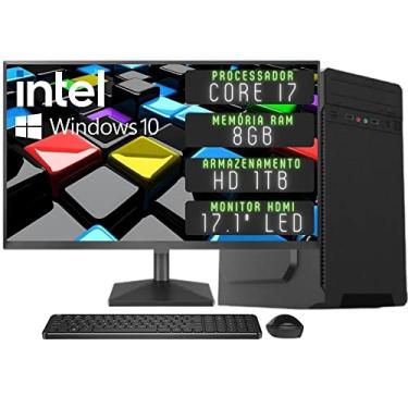 Imagem de Computador Completo 3green Desktop Intel Core i7 8GB Monitor HDMI HD 1TB Windows 10 3D-058