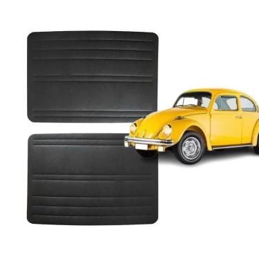Imagem de Forro De Porta Dianteira Fusca Até 77 Vinil Preto