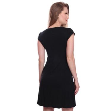 Imagem de Vestido Cigana Feminino Manga Curta Evangélico com Detalhes