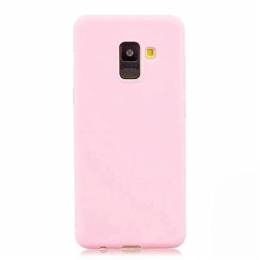 Imagem de Capa Compatível Com Samsung Galaxy A8 2018 Capinha Tpu Fosca (rosa)