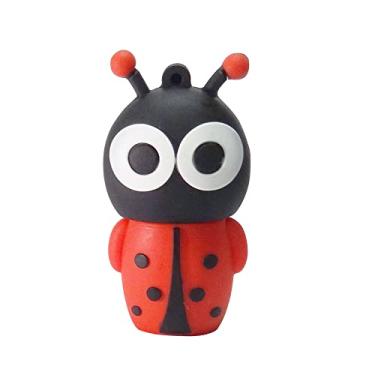 Imagem de 64GB Ladybug Model Flash Drive USB Flash Drive Pen Drive USB Jump Drive Pen Drive Giratório Armazenamento de Dados Stick USB