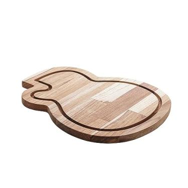 Imagem de Tábua de Madeira Teca Violão35cm X 28cm X 2cm - Woodart