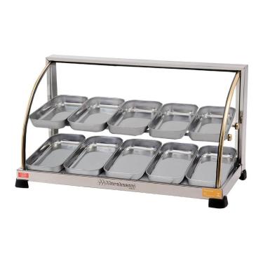 Imagem de Estufa Para Salgados 10 Bandejas Dupla Linha Ouro 127V - Marchesoni