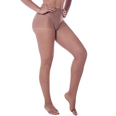 Imagem de Meia Calça Loba Classica Fina Dedos Livres Fio 15 (Adulto) Tamanho: G | Cor: Po de Arroz