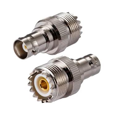 Imagem de POBADY Adaptador de Rádio CB SO239 UHF Fêmea para Adaptador de Antena BNC Fêmea para Antena CB CB Antena Rádio Amador Walkie Talkie Rádio Portátil Rádio Bidirecional PL259 (2 unidades)