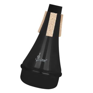 Imagem de Colaxi Mudo reto para trompete wah trompete mudo leve wah mudo trompete wah mudo para instrumento musical acessório músico, preto