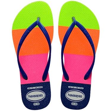 Imagem de Chinelo Slim Neon Glow, Havaianas, Feminino, Branco, 39/40