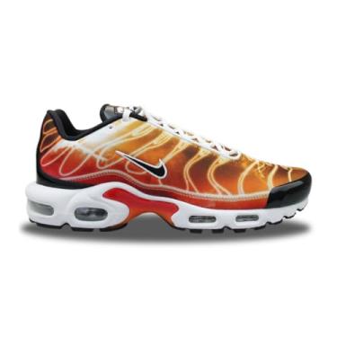Imagem de Nike Tênis masculino Air Max Plus, Vermelho esportivo/mandarim/flare solar/preto, 39