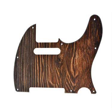 Imagem de KAISH Placa de plástico com 8 furos Tele Guitar impressa em 3D, compatível com padrão de madeira de telecaster EUA/Mexican Fender