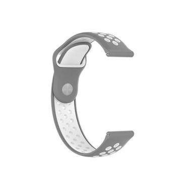 Imagem de Pulseira para Colmi i10 - Silicone Sport 22mm - Estilo no Pulso, Cinza