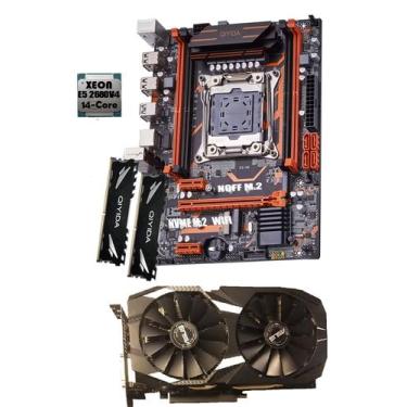 Imagem de Kit PC Gamer X99 Gaming + Xeon E5 2680v4 14 Núcleos (Ryzen 5 5600) + 3