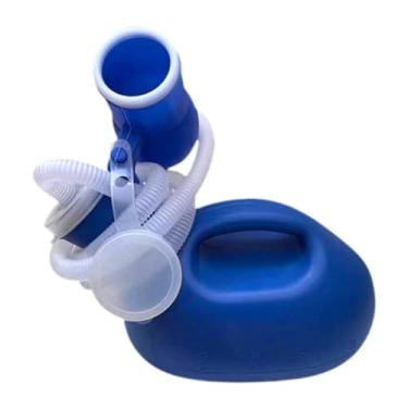 Imagem de Zialofi Garrafa de Mictório Masculino 59,06" Mangueira Longa, com Tampa, Penico Portátil Reutilizável para Homens para Camping, Dirigir, Carro, Uso Noturno em, Azul