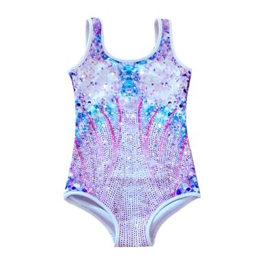 Imagem de Hewtwerck Roupa de aniversário para meninas, fantasia de fãs de crianças, body para amantes de brilhos, collant para festa de aniversário de Halloween, cosplay (multicolorido, 4 anos a 5 anos)