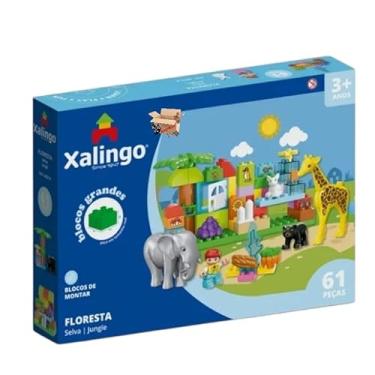 Imagem de Brinquedo Pedagógico Blocos De Montar Grandes Floresta 61 Peças (Grande Floresta 61 Pçs)