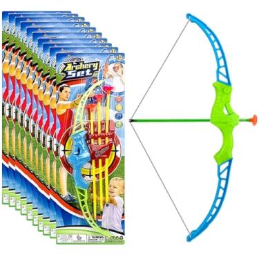 Imagem de 10 Arco Flecha Infantil 35cm p/Sacola Surpresa Festa Infantil Aniversário Lembrancinha