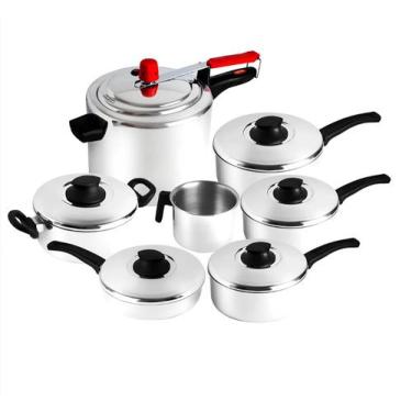 Imagem de Conjunto de Panelas Alumínio Polido 07 Peças - Eirilar