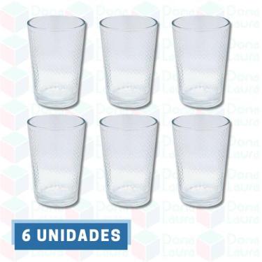 Imagem de Jogo de Copos Alto Resistentes de Vidro Sucos 200ML - 6Un - PRATICASA,