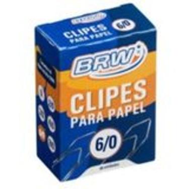 Imagem de Clips 6/0 Aço Niquelado com 50 Unidades, BRW KIT 10 CAIXAS