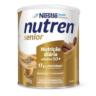 Imagem de Complemento alimentar nutren senior po cafe com leite 740g - NESTLE, 7