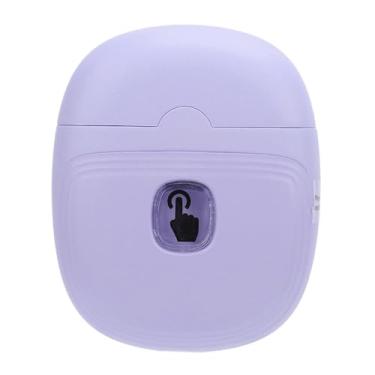 Imagem de Cortador de Unhas Elétrico Aparador de Unhas Automático de 2 Velocidades Com Luz LED para Uso Doméstico (Roxo claro)
