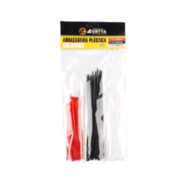 Imagem de Kit Abraçadeira Plástica com 75pçs 2,5x1x2 mm - FMA007 - ds