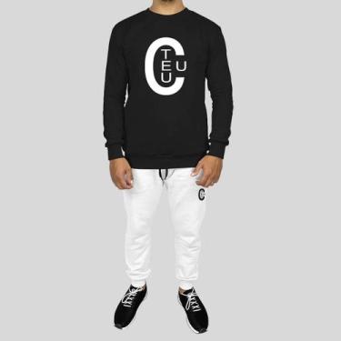 Imagem de Conjunto Calça e Blusa Moletom Careca Sem Capuz Algodão TC - MP Moda M