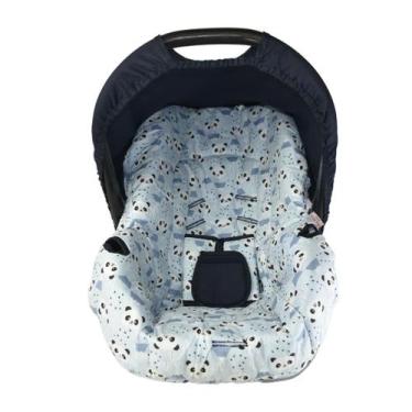 Imagem de Capa para bebe conforto - panda azul - ALAN PIERRE BABY