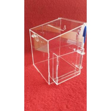 Imagem de Caixa de Sugestões em Acrílico Cristal 3mm - Com Porta  Caneta - JK Ac