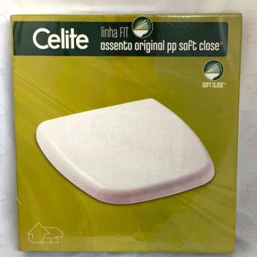 Imagem de Assento Vaso Sanitário Original Pp Soft Close Fit Branco Celite