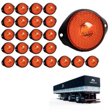 Imagem de 24 Lanterna Frontal Librelato LED Âmbar 65mm c Suporte - Fio - DW Comp