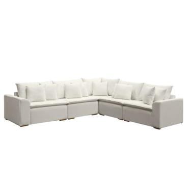 Imagem de Sofa+ Canto+Pillow Riviera LinhoCreme 2,80x2,80 REC ESTOFADOS