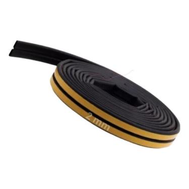 Imagem de Protetor De Porta Residencial  Lateral Borracha vedação isola som acús