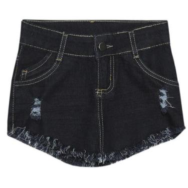 Imagem de Saia Juvenil Popstar c/ Prensa Jeans - UNICA - 4 - Look Jeans, 4, Azul