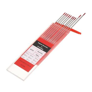 Imagem de HARFINGTON 10 peças de eletrodos de tungstênio para soldagem TIG, 3/81.3 cm x 17.8 cm 1.8-2.2% para soldagem de aço inoxidável, liga de alumínio magnésio, fabricação de automóveis aeroespaciais,