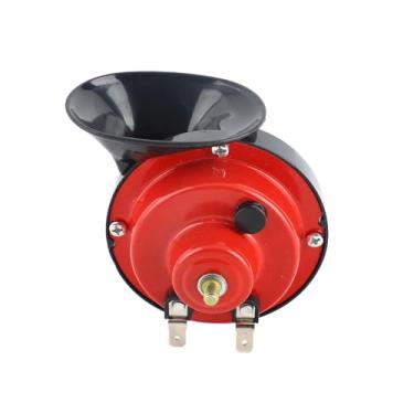 Imagem de Buzina de 120db para Caminhões, Buzina Elétrica para Motocicleta e Carro, Som Mais Prático Pode Ser Ouvido Nessa Camada, Paz e Mente (Preto, Vermelho)