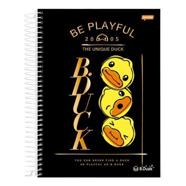 Imagem de Caderno Univ. 240 Fls. 15 Matérias B.Duck Capa 1 - Jandaia