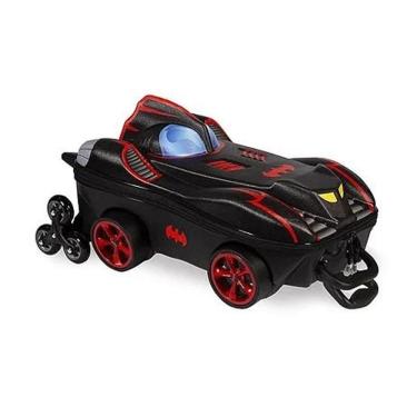 Imagem de Mochila Com Carrinho 3d Batman Chrome Wheels Rodinha Tripla 3805PM19