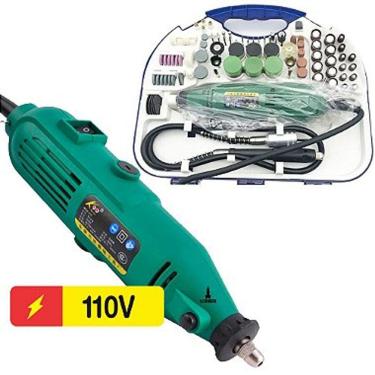 Imagem de Mini Micro Retifica Elétrica Lorben com 166 Acessórios 260W 110V