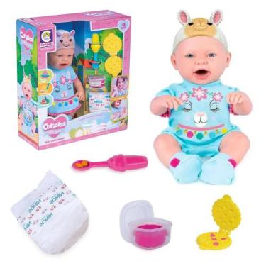 Imagem de Bebe Menina Baby Ninos Lanchinho Bichinhos Faz Caquinha - Cotiplás