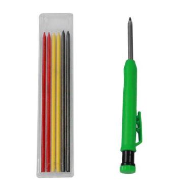 Imagem de Conjunto Lápis De Carpinteiro Sólido Marcador C/ 6 Recargas - KOKAY, 0