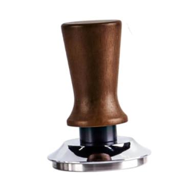 Imagem de DimyFew Ferramenta de adulteração de café expresso, maçaneta de madeira, base de aço inoxidável, hammer de prensa de feijão em pó para barra de cozinha de,