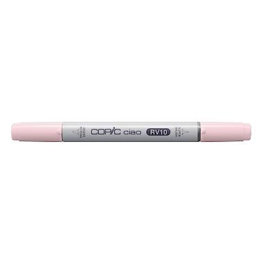 Imagem de COPIC Marcador CIAO Ponta Dupla Redonda e Chanfrada, Cor RV10 Pale Pink, 1 unidade