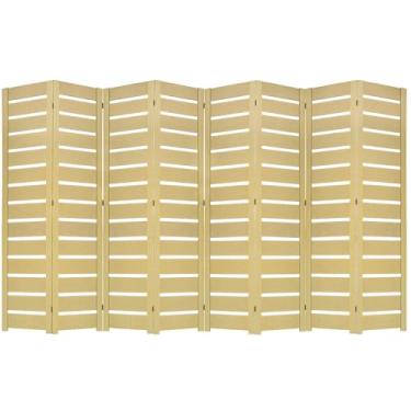 Imagem de Biombo Slim Divisória de Ambiente Sanfonado MDF Painel Separador (8, Horizontal)
