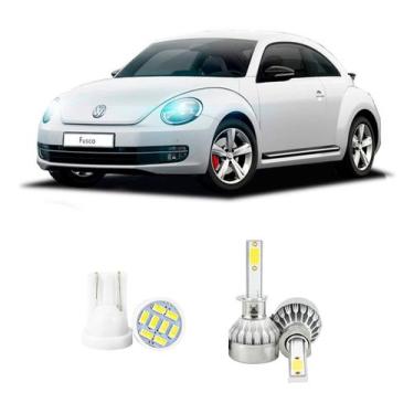 Imagem de Lampada Led Farol Alto Baixo Volkswagen Fusca 2013+ 20000lm - V10, Bra