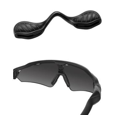 Imagem de Bwake 1 par de almofadas de nariz de substituição tamanho padrão para óculos de sol Oakley Radar/RadarLock Path/RadarLock XL OO9170 OO9181 OO9182 OO9183 - Preto