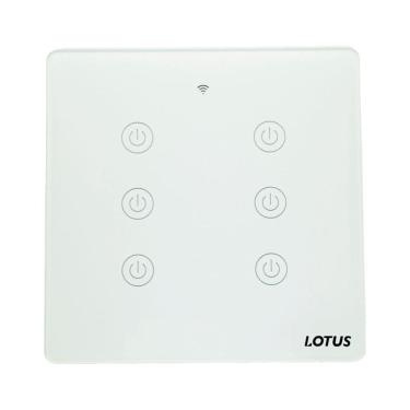 Imagem de Interruptor Inteligente 6 Botões Wifi 4X4 - Branco 30/1