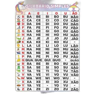 Imagem de Silabário Simples - Unicórnio - Home E Planner