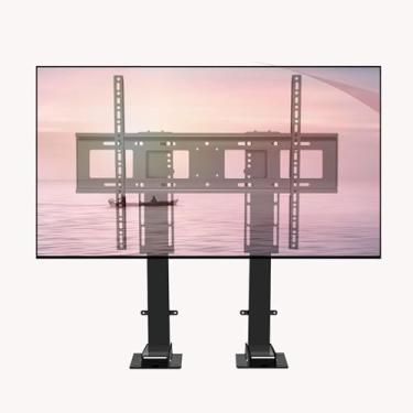 Imagem de CUTPOIY Suporte de parede de TV Slimline para TV com dispositivo de nivelamento, suporte de parede embutido para TV de movimento completo com braços duplos para TVs de 26 a 70 polegadas (TV 1205-2705