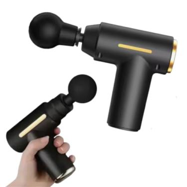 Imagem de Pistola Massageadora Miofascial Fisio Atleta Gun Relax Massagem 4 Ponteiras e Variação de Velocidades Cores Sortidas