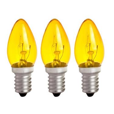 Imagem de Lampada Chupeta E14 7W 127V Amarela Kit com 3 Unidades - KIAN